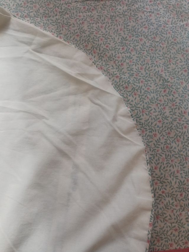 Cobertor rosa y blanco