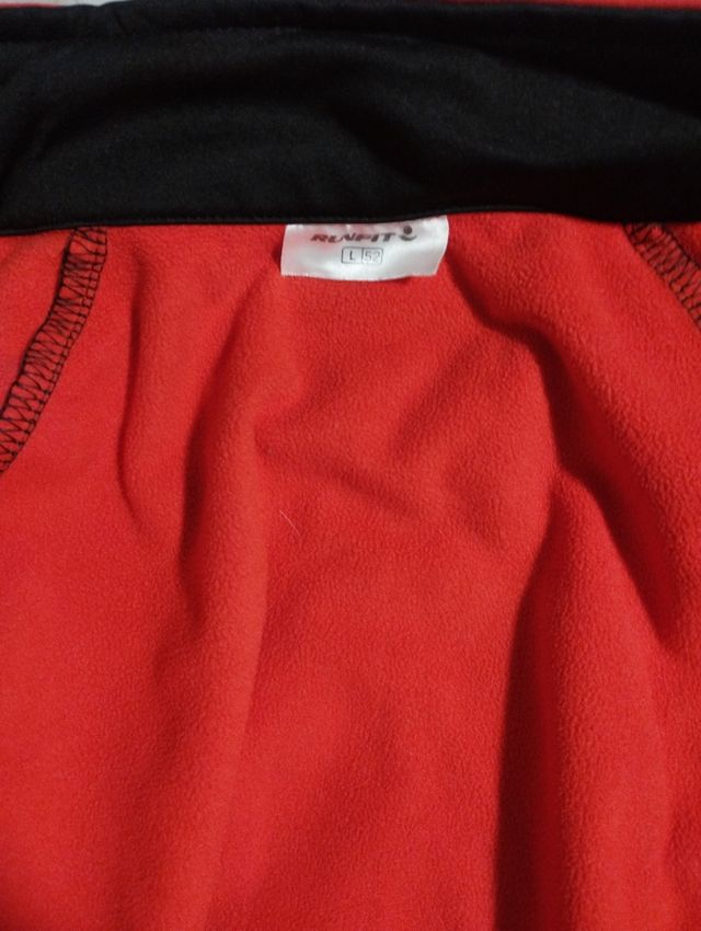 Chaqueta Ciclismo Invierno roja y negra