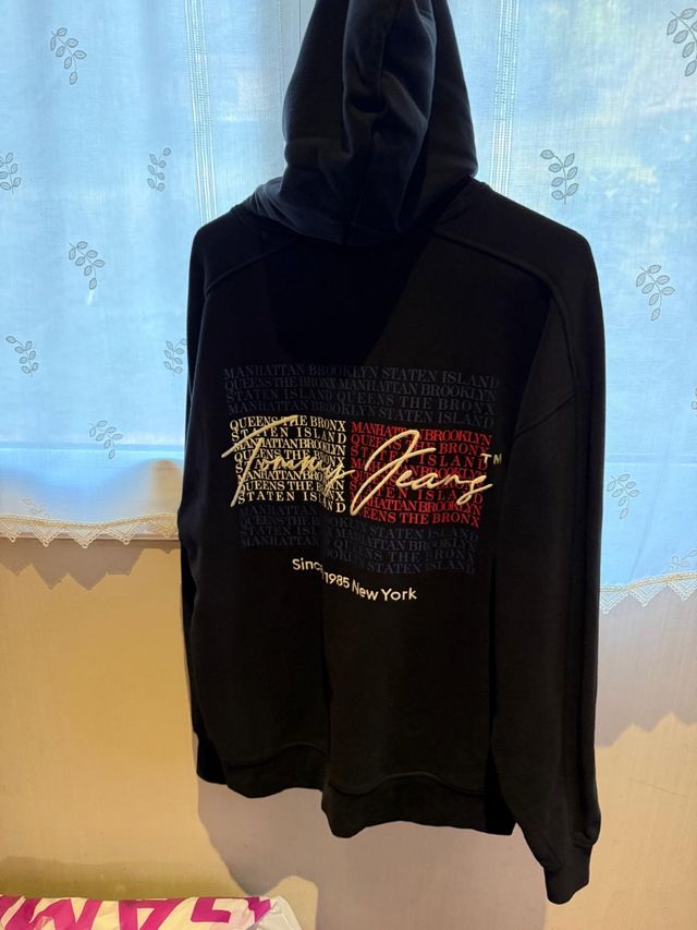 Sudadera Tommy Hilfiger Negra Hombre