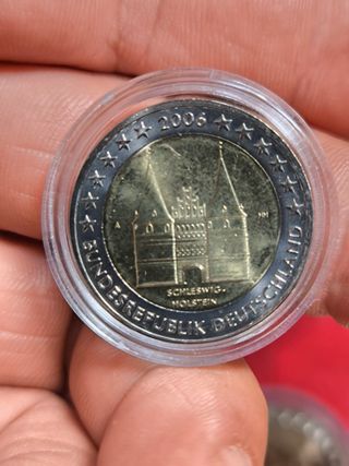 Lote 5 Monedas 2 Euros Alemania 2006 Holstein