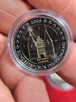 Lote 5 Monedas 2 Euros Alemania 2006 Holstein