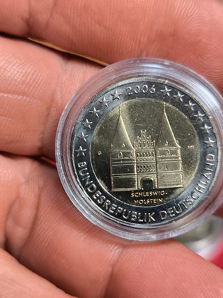 Lote 5 Monedas 2 Euros Alemania 2006 Holstein