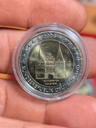 Lote 5 Monedas 2 Euros Alemania 2006 Holstein