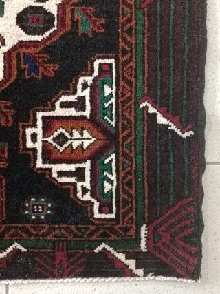 Tappeto afgano Turkmen 73x53 cm lana