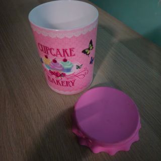 Barattolo vintage Cupcake Bakery rosa