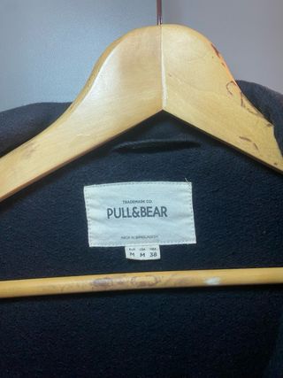 Cazadora Vaquera Negra con Capucha Pull&Bear