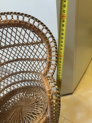 Set 6 Sedie Vimini e Legno piccole per bambole