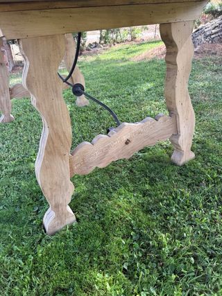 Mesa de madera rústica