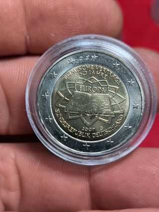 Lote 5 Monedas 2 Euros Tratado Roma Alemania