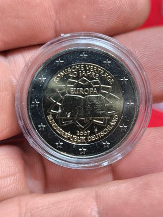 Lote 5 Monedas 2 Euros Tratado Roma Alemania