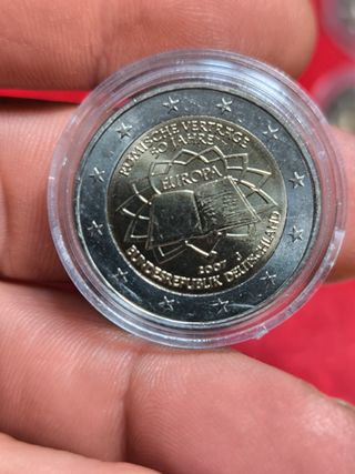 Lote 5 Monedas 2 Euros Tratado Roma Alemania