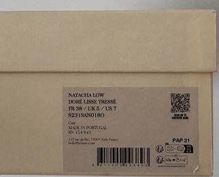Sandalias Sezane Natacha doradas, t38, nuevas