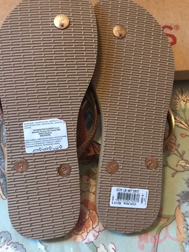 Havaianas Slim Rose Gold Talla 37/38