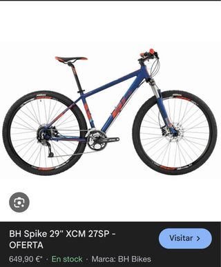 Bicicleta BH SPIKE MTB