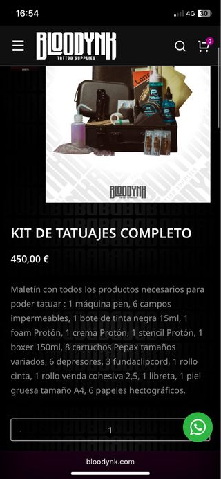 *OFERTA* Maquina + Kit completo Tattoo