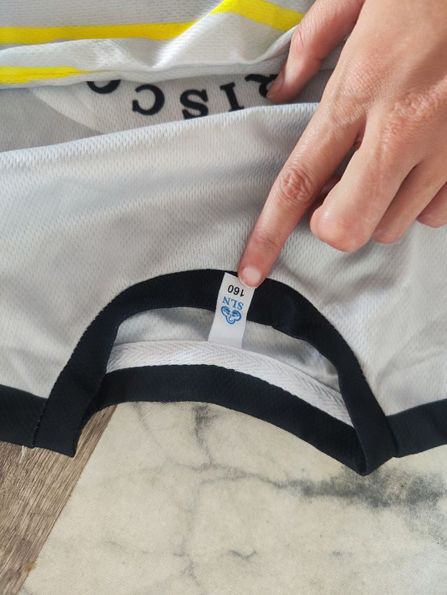 Camiseta Mariscos Recio niño gris y amarillo