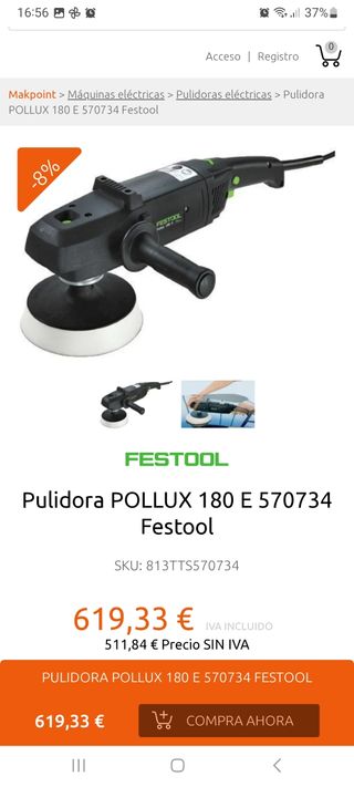 Pulidora festool Pollux 180 E