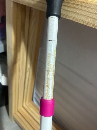 Triciclo infantil rosa con manillar