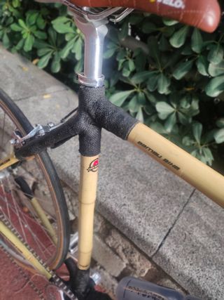 Bicicleta bambú artesanal ecológica