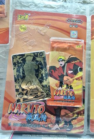 Blister Naruto con carta promo Kakashi