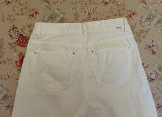 Pantalón Morgan Blanco Talla 38 con Pedrería