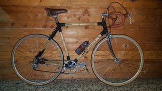 Bicicleta artesanal de bambú