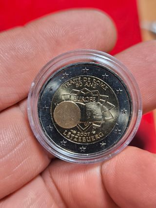 Moneda 2 Euros Tratado Roma 2007