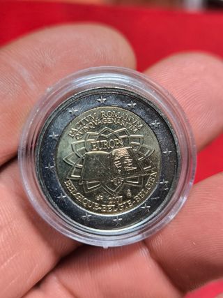 Moneda 2 Euros Tratado Roma 2007