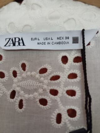 Vestido blanco Zara