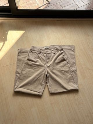 Pantalón ancho marrón claro