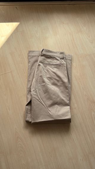 Pantalón ancho marrón claro