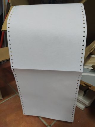 Papel continuo para impresora