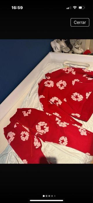 Conjunto Denim Tears Chandal Rojo