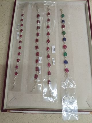 PULSERAS PLATA RUBIS