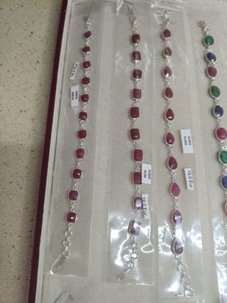 PULSERAS PLATA RUBIS