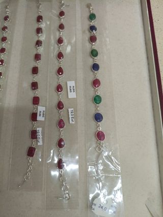PULSERAS PLATA RUBIS