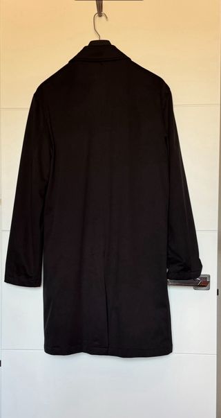 Gabardina Zara Man Negra Hombre