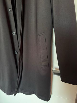 Gabardina Zara Man Negra Hombre
