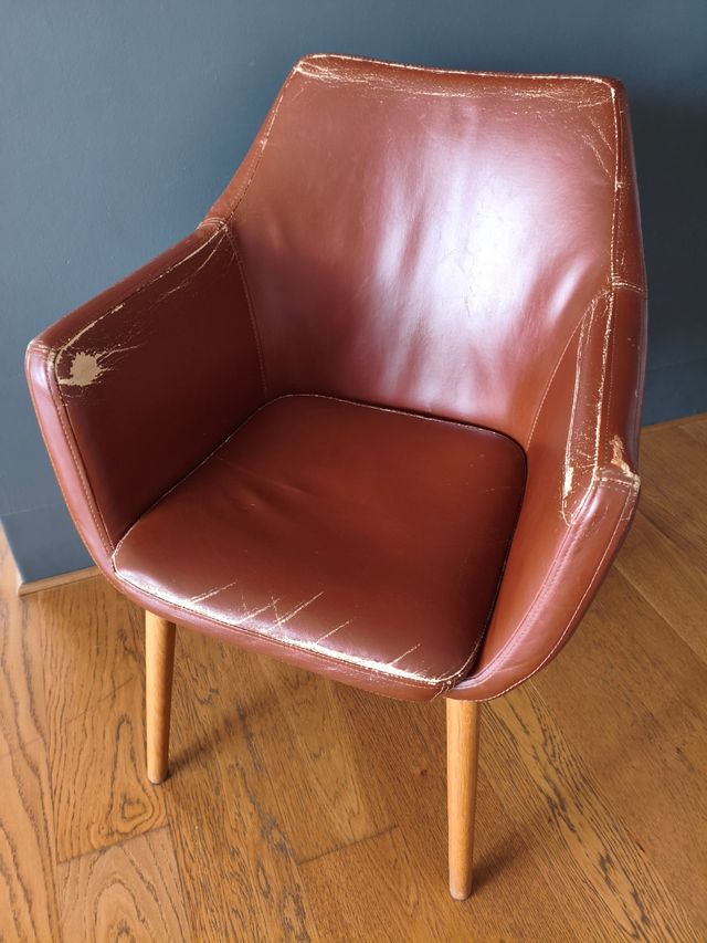 Sillas Comedor Piel Sintética Marrón