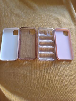 Fundas iPhone transparentes y rosas