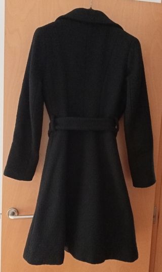 Abrigo Adolfo Domínguez Negro Mujer Vintage