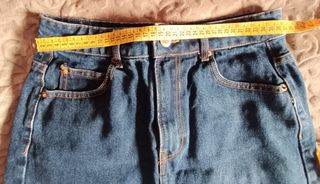 Falda vaquera Bershka azul