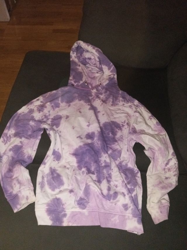 Sudadera Tie Dye Morada y Blanca