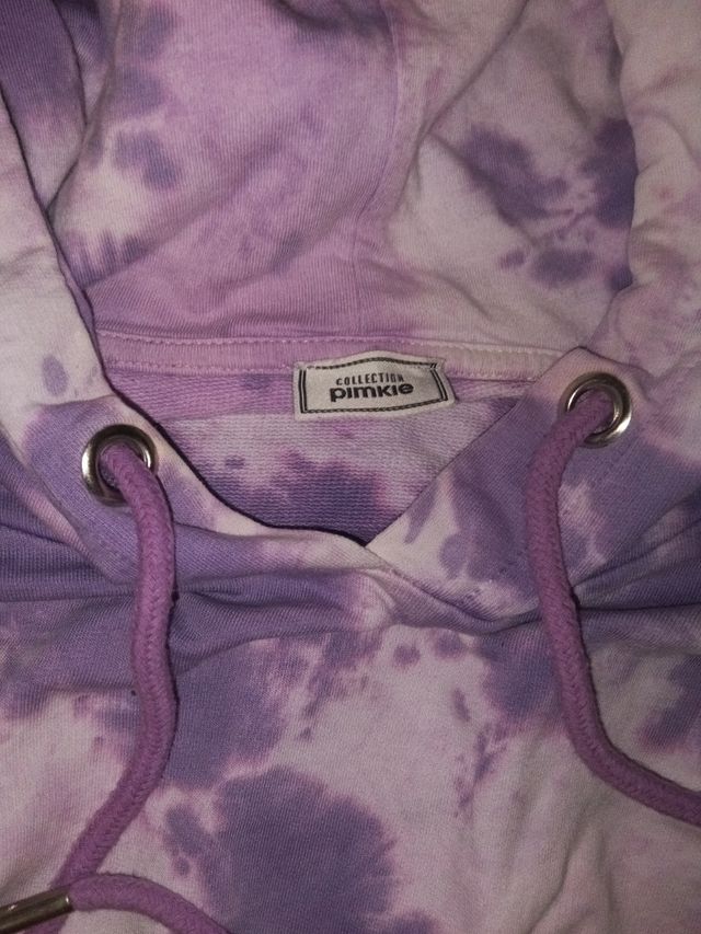 Sudadera Tie Dye Morada y Blanca