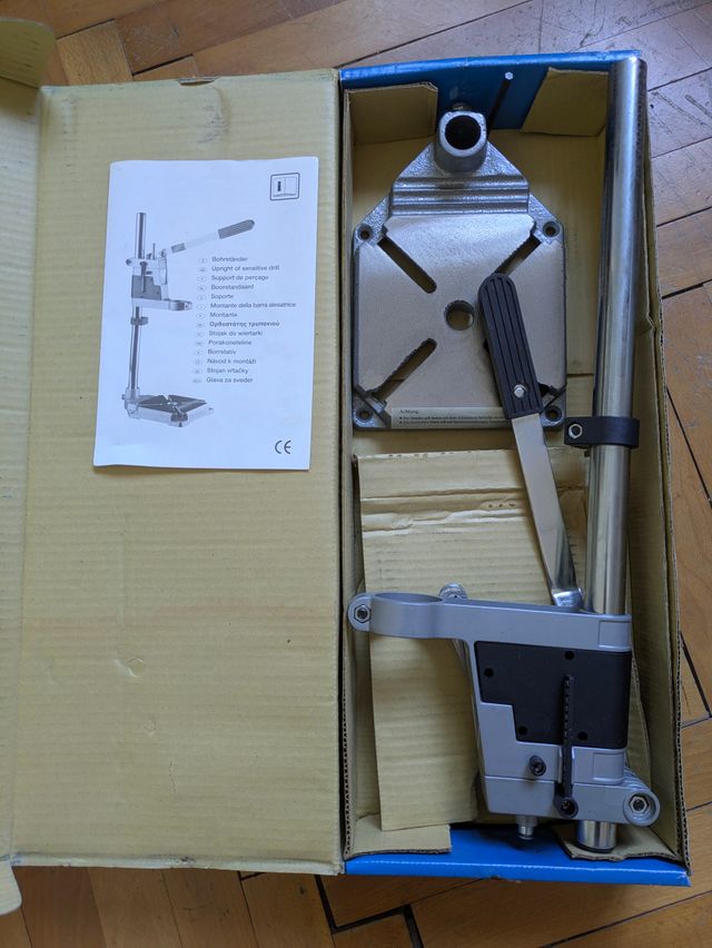 Montante per trapano con profondimetro