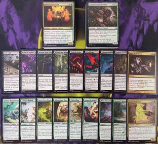 LOTE 200 Cartas Verde-Negras Magic The Gathering