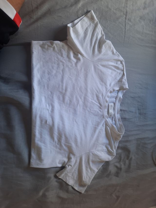 Camiseta básica Lefties Blanca Talla M