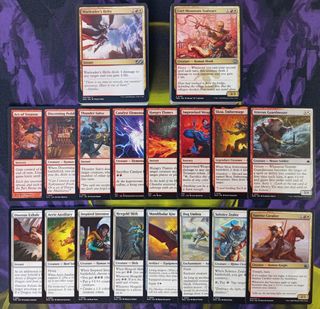 LOTE 200 Cartas Rojo-Blancas Magic The Gathering