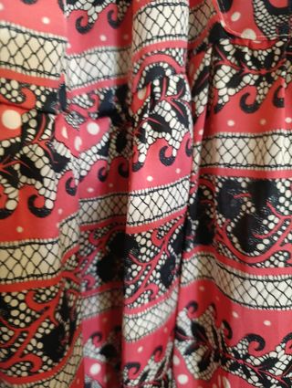 Vestido largo vintage estampado