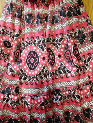 Vestido largo vintage estampado